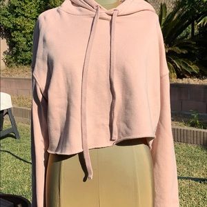 UFC baby pink cropped hoodie!💖